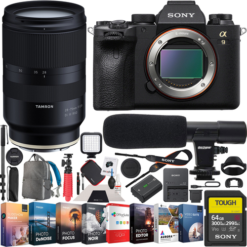 Sony a9 II Mirrorless Camera + Tamron 28-75mm F2.8 Full Frame Lens A036 Bundle
