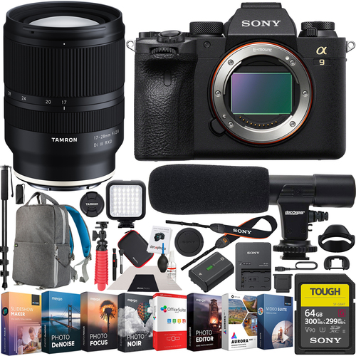 Sony a9 II Mirrorless Camera + Tamron 17-28mm F2.8 Full Frame Lens A046 Bundle