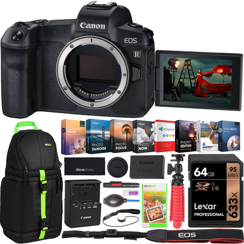 Canon EOS R Full Frame Mirrorless Digital Interchangeable Lens Camera Body Bundle