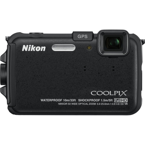 Nikon COOLPIX AW100 16MP Waterproof Shockproof Freezeproof Black Digital Camera REFURB