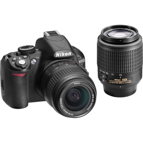 Nikon Refurbished D3100 14MP 1080P Digital SLR w/ 18-55mm & 55-200mm AF-S Lenses