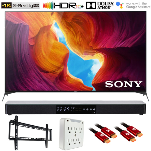 Sony XBR75X950H 75` X950H 4K Ultra HD LED TV (2020) with Deco Gear Soundbar Bundle