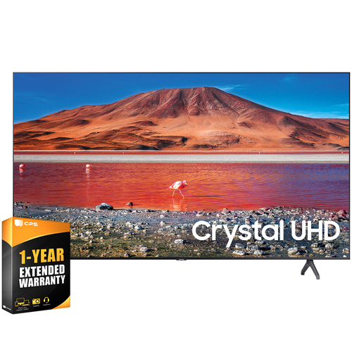 Samsung UN55TU7000FXZA 55` 4K UHD Smart LED TV 2020 Model with Extended Warranty
