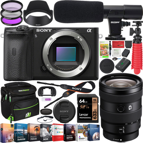 Sony a6600 Mirrorless Camera Body 4K + 16-55mm F2.8 Zoom G Lens SEL1655G Kit Bundle