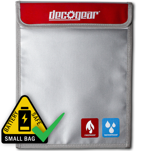 Deco Gear Lipo Battery Safe Bag Fireproof Water Resistant Storage Pouch - 9` x 7`
