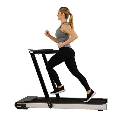 Sunny Health and Fitness ASUNA Space Saving Slim Folding Motorized Treadmill - (Silver)(8730)