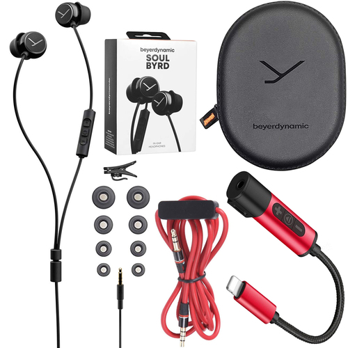 BeyerDynamic Soul BYRD Earbud Headphones Headset w/ Mic + Lightning Adapter for Apple iPhone