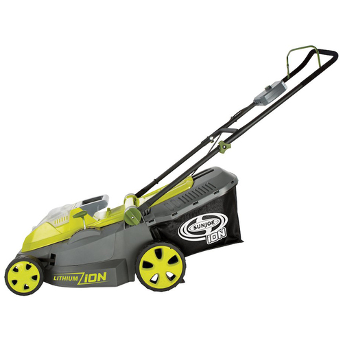 Sun Joe iON16LM 40 V Cordless 16` Lawn Mower with Brushless Motor Factory Refurbished