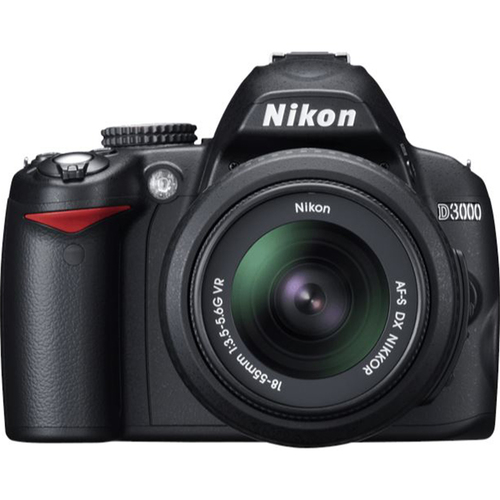Nikon D3000 DX-format Digital SLR Kit w/ 18-55mm DX VR Zoom Lens (Refurbished)