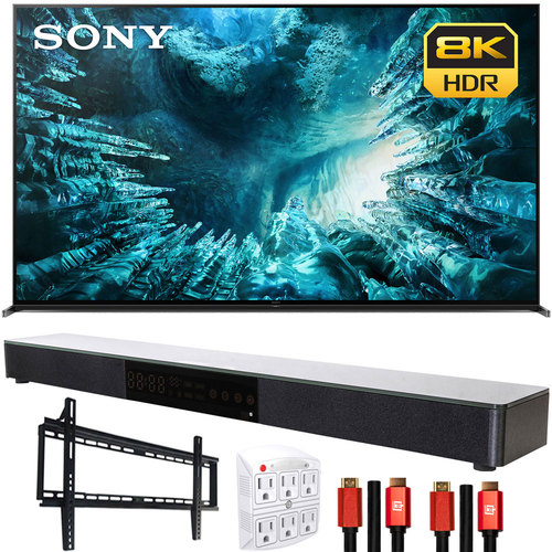 Sony XBR75Z8H 75` Z8H 8K LED Smart TV (2020 Model) with Deco Gear Soundbar Bundle