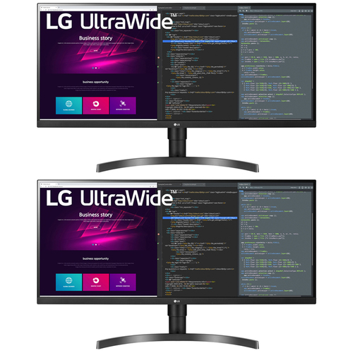 LG 34` UltraWide QHD 21:9 IPS HDR10 Monitor with FreeSync 2 Pack