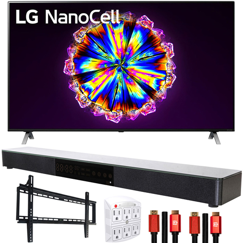 LG 86NANO90UNA 86` Nano 9 4K TV w/ AI ThinQ (2020) with Deco Gear Soundbar Bundle