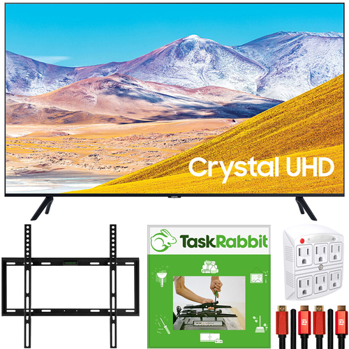 Samsung 55` UN55TU8000 4K UHD Smart LED TV (2020 Model) + TaskRabbit Installation Bundle