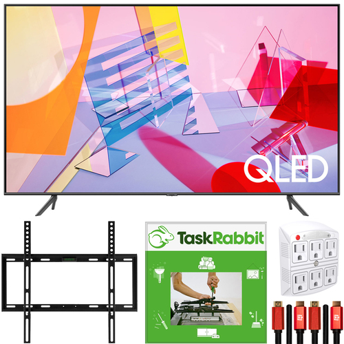 Samsung 50` QN50Q60TA Q60T QLED 4K UHD HDR Smart TV 2020 +TaskRabbit Installation Bundle