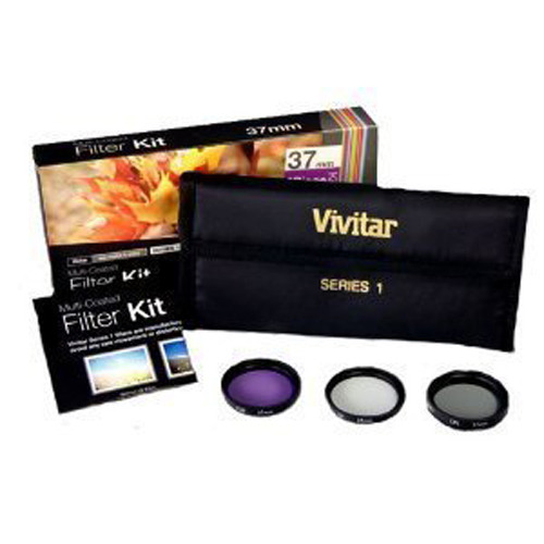 Vivitar 72mm UV, Polarizer & FLD Deluxe Filter kit (set of 3 + carrying case)