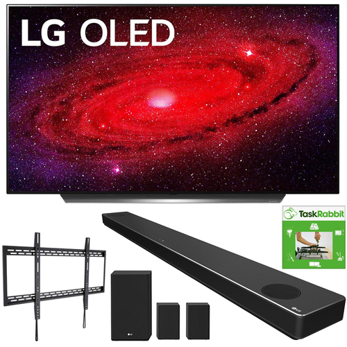 LG 77` CX 4K Smart OLED TV w/ AI ThinQ (2020) + LG SN11RG Sound Bar Bundle