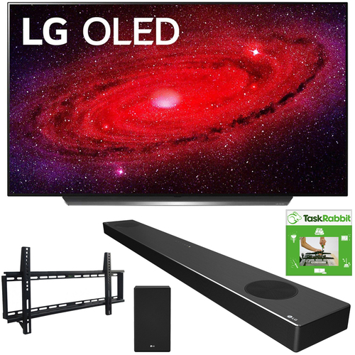 LG 55` CX 4K Smart OLED TV w/ AI ThinQ (2020) + LG SN9YG Sound Bar Bundle