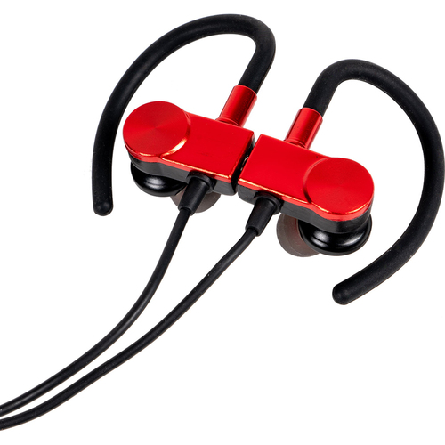 Deco Gear Magnetic Wireless Sport Earbuds - Red - Carrying Case - Open Box