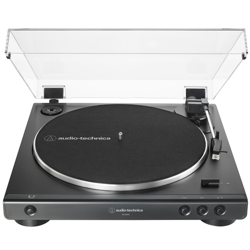 Audio-Technica AT-LP60X-BK Fully Automatic Belt-Drive Stereo Turntable (Black) - Refurbished