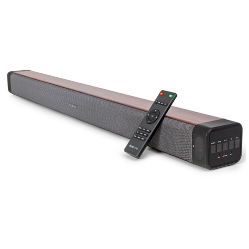 Deco Gear 60W 2.0 Channel Soundbar with Built-in Dual Subwoofers and Four 2.5` Drivers