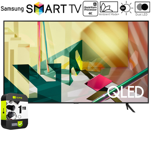 Samsung QN75Q70TA 75-inch 4K QLED Smart TV (2020 Model) w/ Warranty Bundle