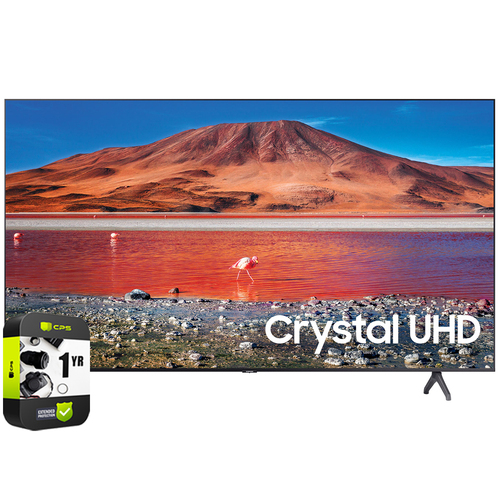 Samsung UN58TU7000FXZA 58` 4K UHD Smart LED TV 2020 Model with Extended Warranty