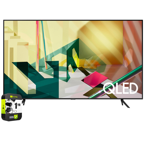 Samsung QN55Q70TA 55-inch 4K QLED Smart TV (2020 Model) w/ Warranty Bundle