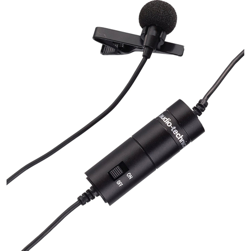 Audio-Technica ATR 3350i Omnidirectional Condenser Lavalier Microphone - Open Box