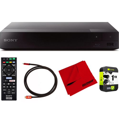 Sony BDP-S3700 Streaming Blu-ray Disc Player with Wi-Fi and Dolby TrueHD + HDMI Cable