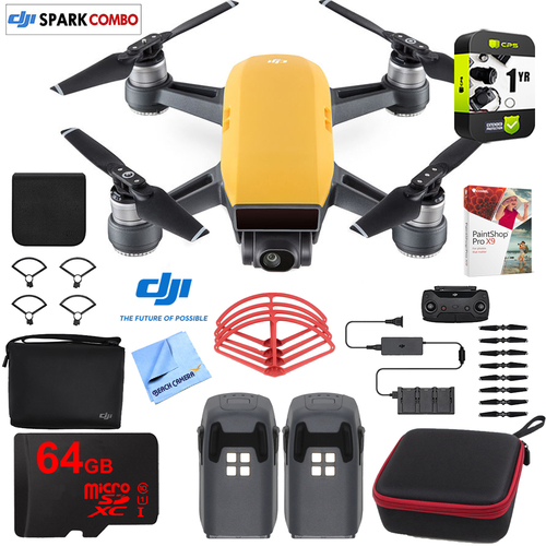 DJI SPARK Fly More Drone Combo Sunrise Yellow - CP.PT.000900 Ultimate Bundle