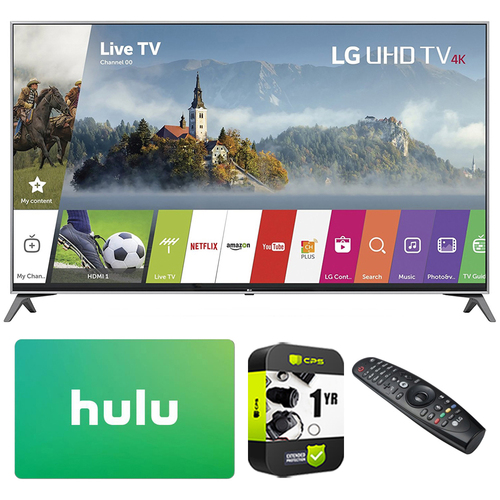 LG 60` Super UHD 4K HDR Smart LED TV (2017 Model) w/ Hulu Card + Extended Warranty
