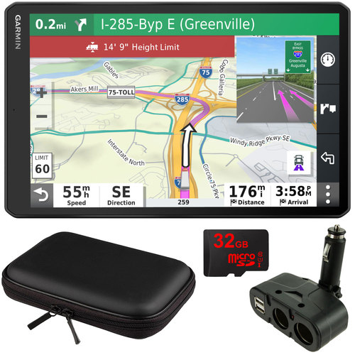 Garmin dezl OTR1000 10` GPS Truck Navigator (010-02315-00) with Accessory Bundle