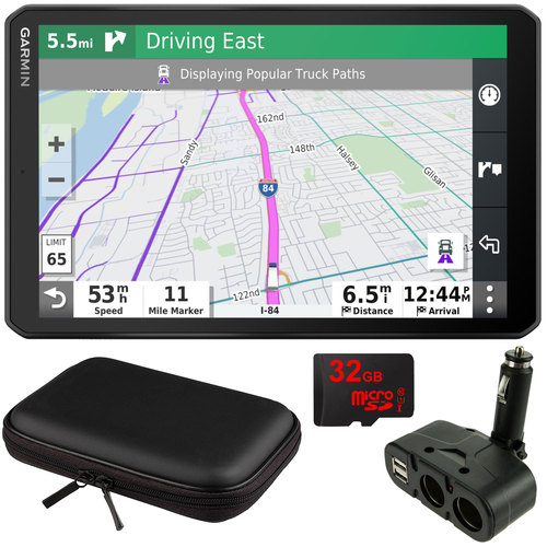 Garmin dezl OTR800 8` GPS Truck Navigator (010-02314-00) with Accessory Bundle