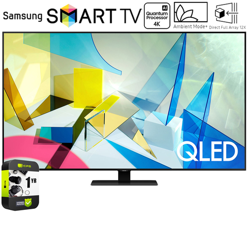 Samsung QN75Q80TA 75-inch Class Q80T QLED 4K UHD HDR Smart TV (2020) w/ Warranty Bundle