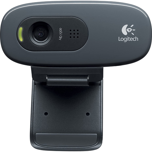 Logitech Plug and Play HD 720p Video Calling Webcam C270, Dark Grey, 960-000694