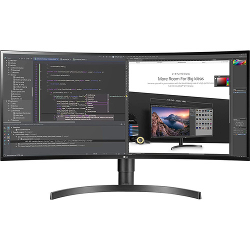 LG 34WL75C-B 34` 21:9 UltraWide QHD 3440x1440 Curved IPS Monitor with HDR10
