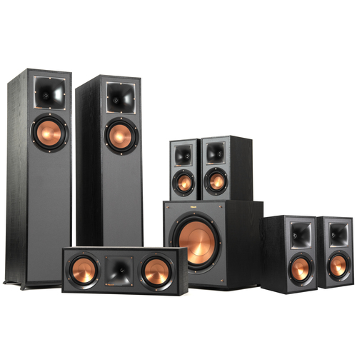 Klipsch Reference Theater 7.1 Surround Subwoofer + 2 Pair R-610 & R-51PM Speakers + R52C