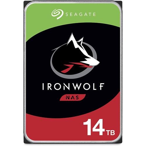 Seagate IronWolf 14TB NAS Internal Hard Drive HDD CMR SATA 256MB - ST14000NEZ008
