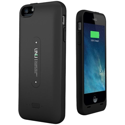 uNu Aero Series iPhone 5s Battery Case/Battery - Wireless Charging Technology, Black