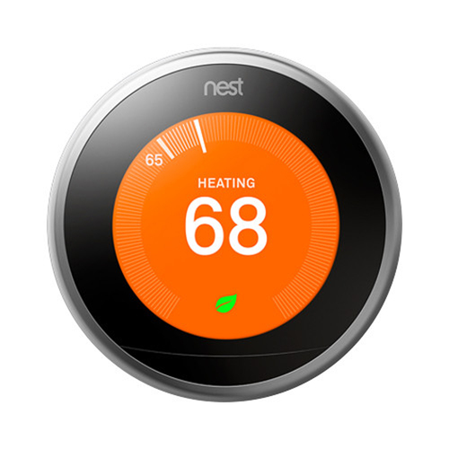 Google Nest Learning Smart Thermostat (3rd Generation, Stainless Steel) - T3007ES