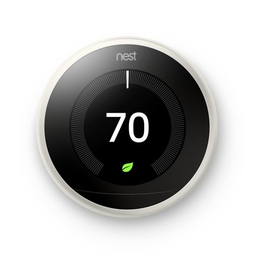 Google Nest Learning Smart Thermostat (3rd Generation, White) - T3017US