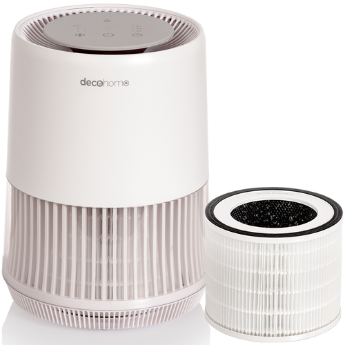 Deco Home Compact Air Purifier with HEPA 13, Infrared Technology, Replacement HEPA Filter