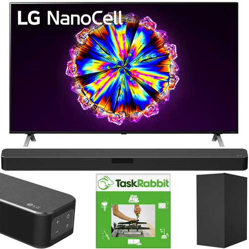LG 86` Class 4K Smart UHD NanoCell TV AI ThinQ (2020) + LG SN5Y Sound Bar Bundle