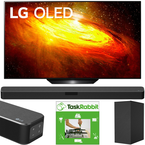 LG 65` BX 4K Smart OLED TV w/ AI ThinQ (2020) + LG SN5Y Sound Bar Bundle