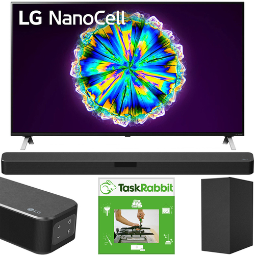 LG 75` Class 4K Smart UHD NanoCell TV AI ThinQ (2020) +LG SN5Y Sound Bar Bundle