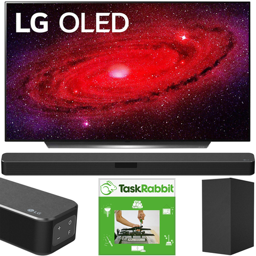 LG 55` CX 4K Smart OLED TV w/ AI ThinQ (2020) + LG SN5Y Sound Bar Bundle