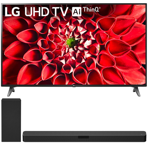 LG 70UN7370PUC 70` UHD 4K HDR AI Smart TV (2020) + LG SN5Y Sound Bar Bundle