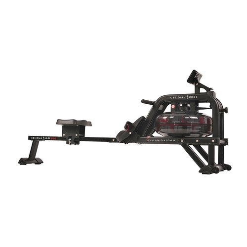 Sunny Health and Fitness Obsidian Surge Water Rowing Machine w/ LCD Monitor (SF-RW5713)