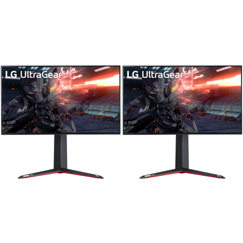 LG 27` UltraGear 4K UHD Nano IPS 1ms 144Hz G-Sync Gaming Monitor 2 Pack