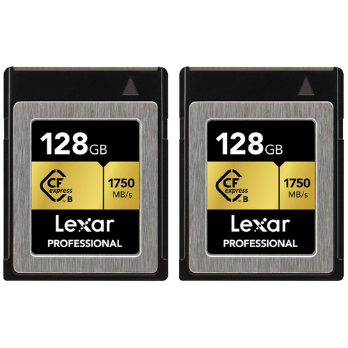 Lexar 128GB Professional CFexpress CFX Type B Memory Card 2 Pack